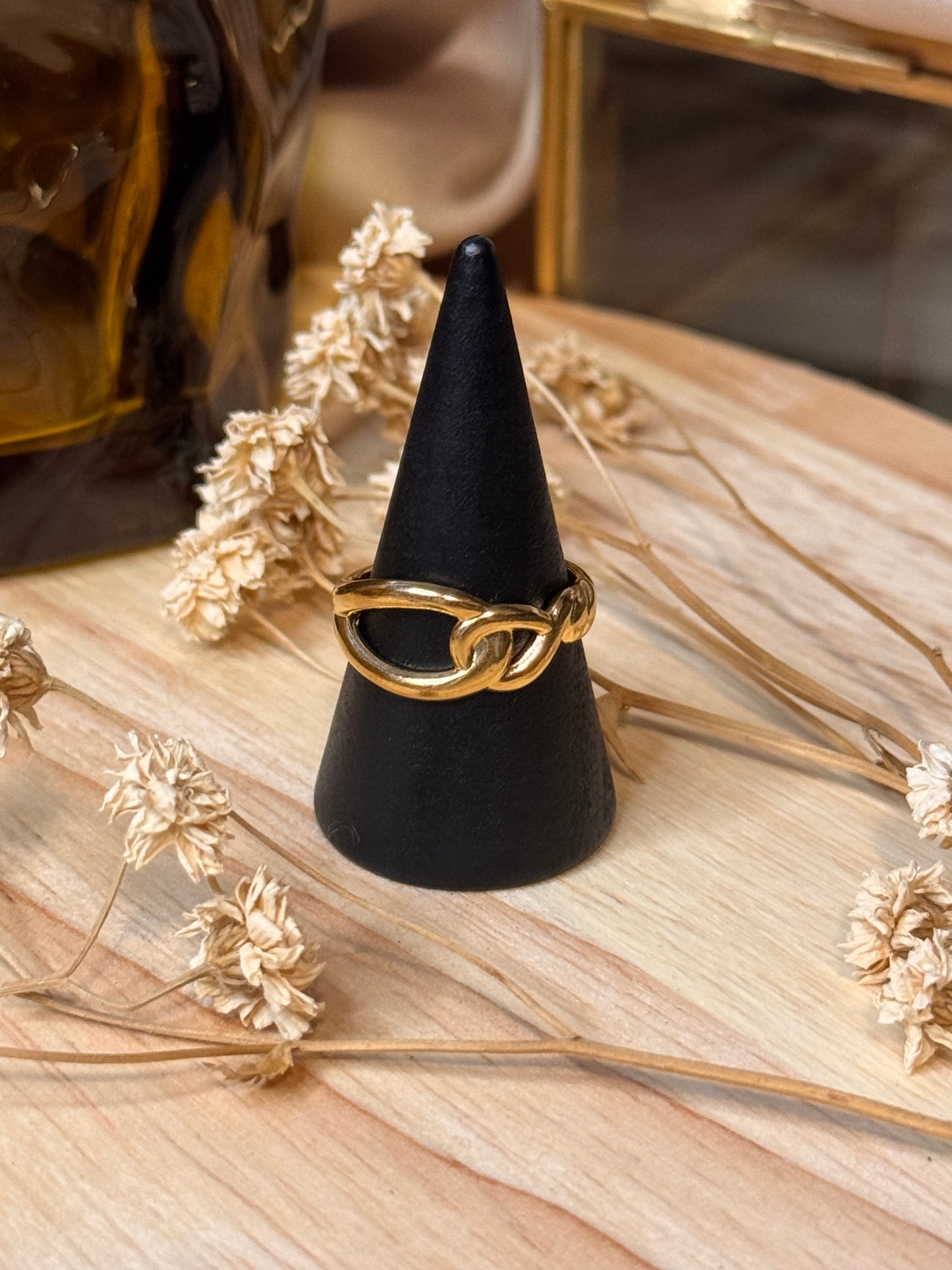 56. Eterna - Bague Ajustable en Acier Inoxydable – Élégance & Intemporalité
