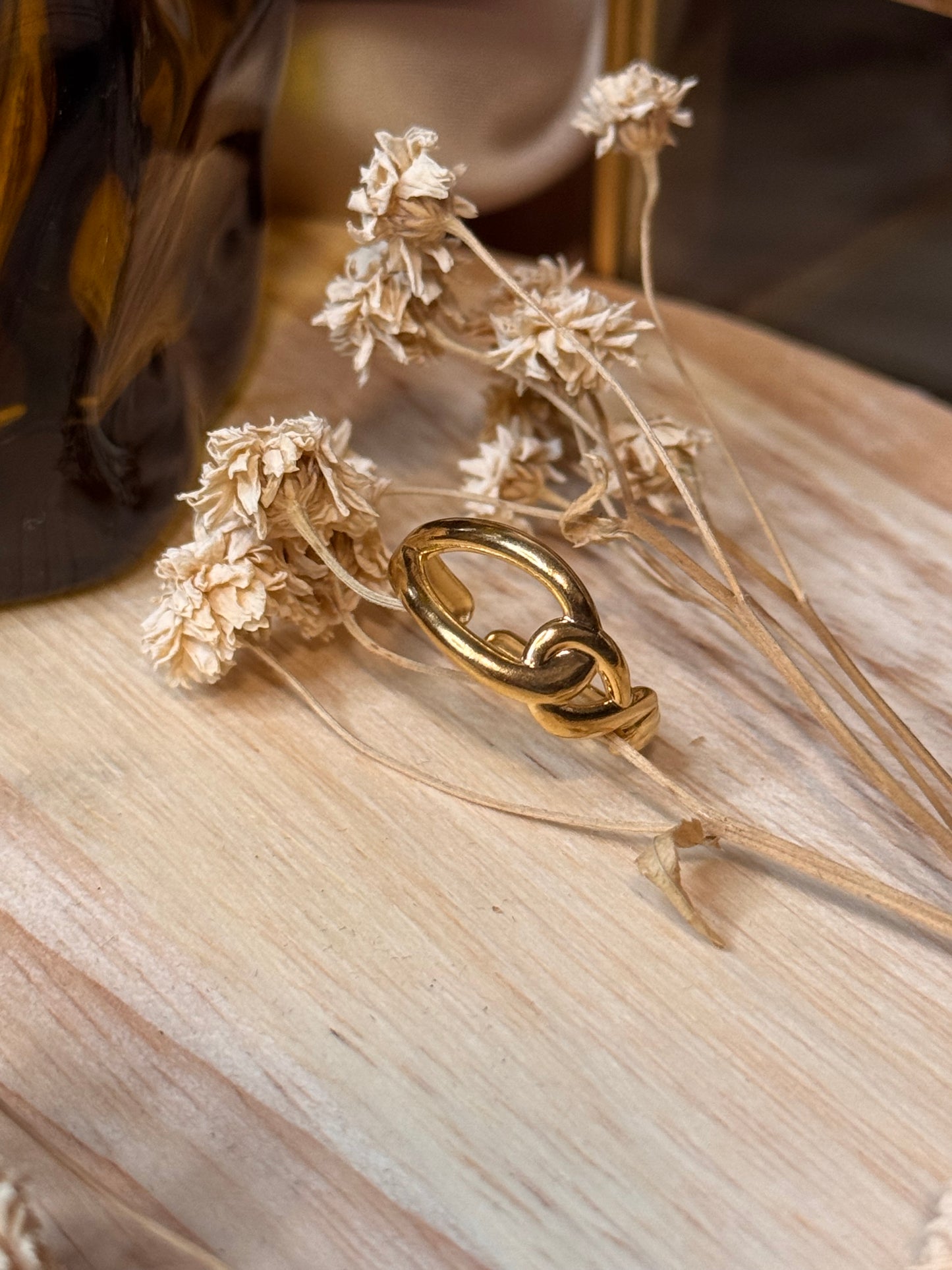 56. Eterna - Bague Ajustable en Acier Inoxydable – Élégance & Intemporalité
