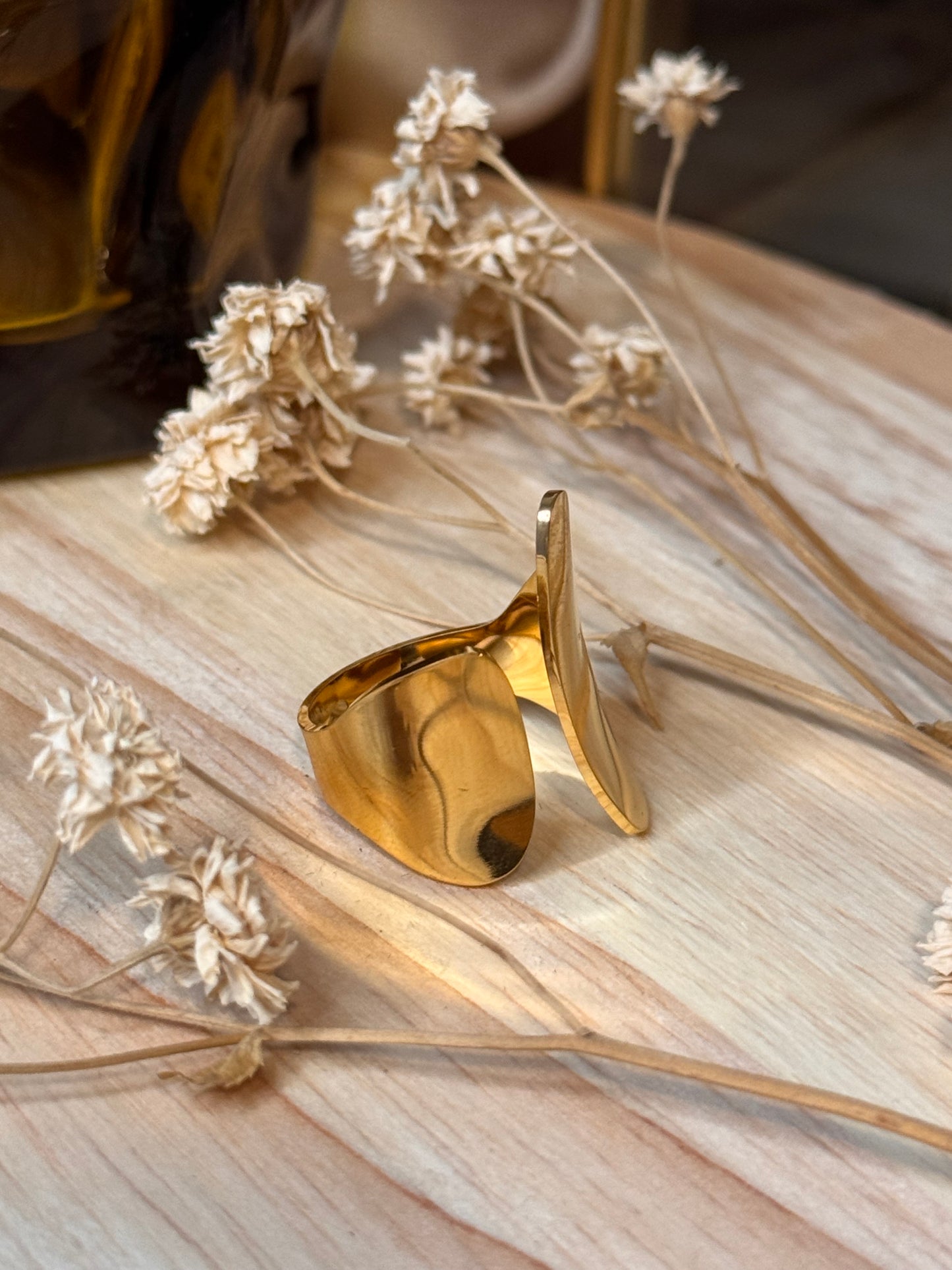 49. Élëa – Bague ajustable en acier inoxydable - Élégance
