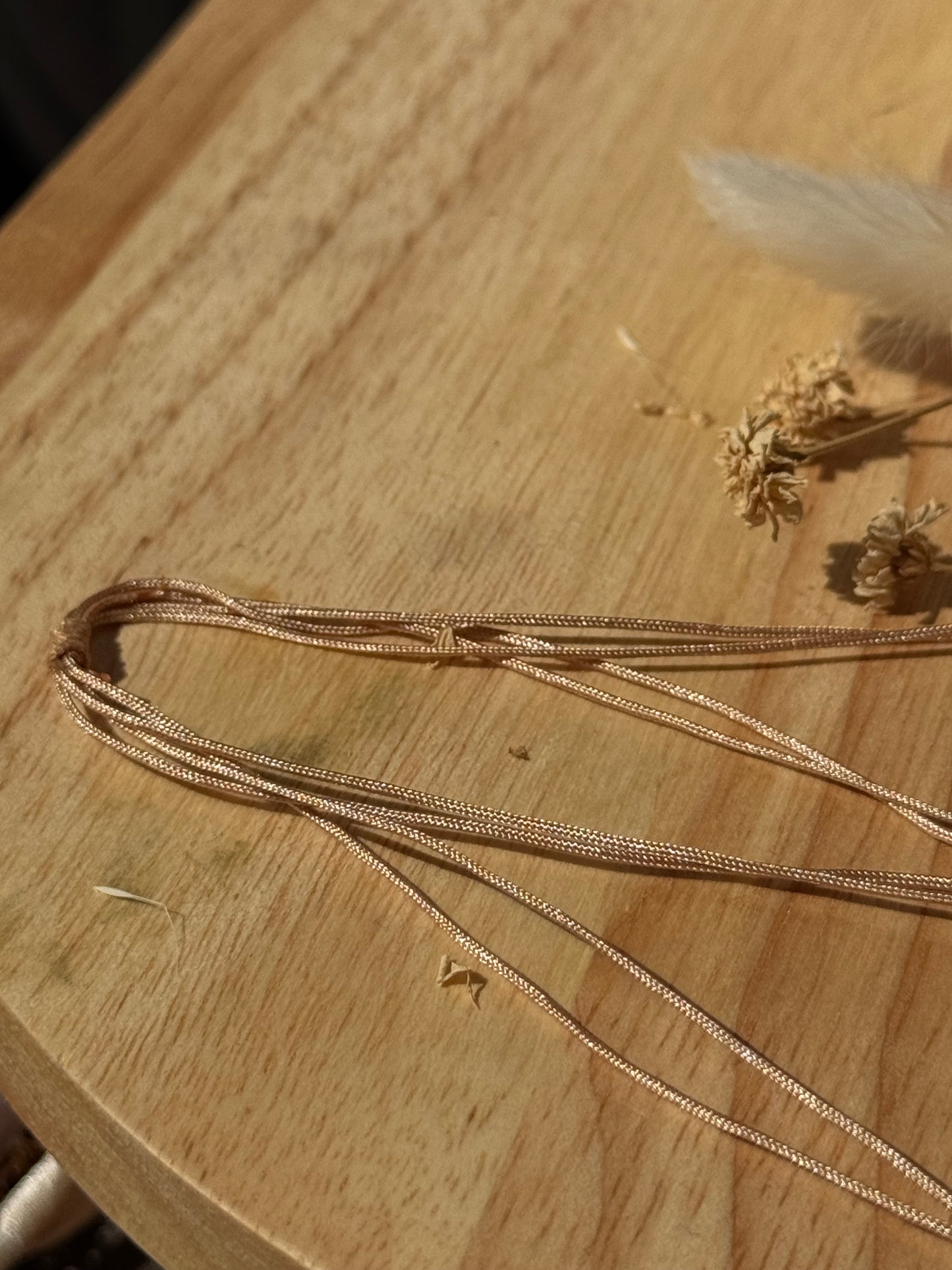 Collier perles et pendentif doré – Acier inoxydable & cordon ajustable