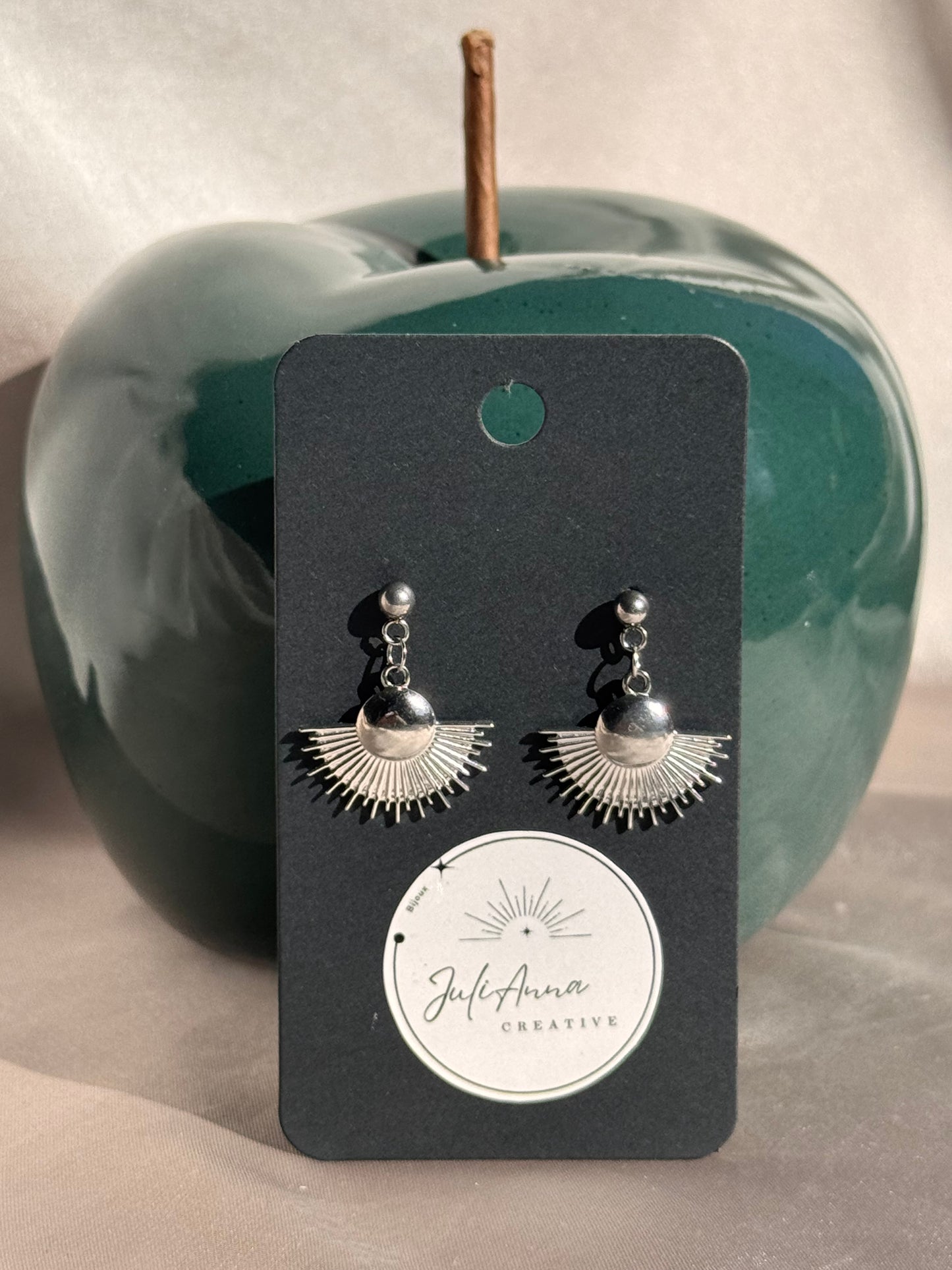 88 - Boucles d'Oreilles Pendantes en Acier Inoxydable argenté-