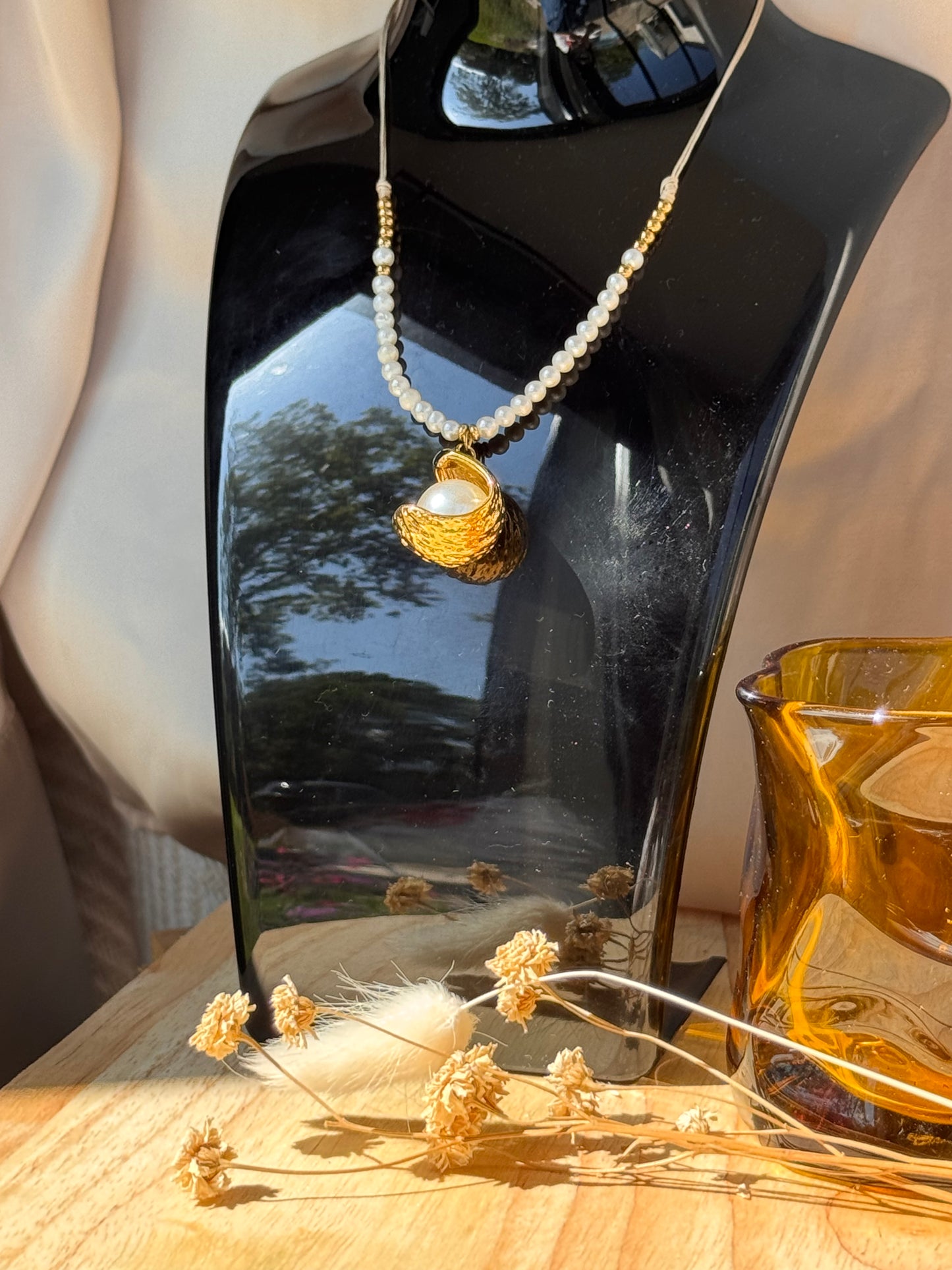 Collier ajustable au style naturel et chic
